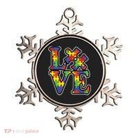 Love Autism Puzzle Piece Ornament thumb 0