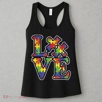 Love Autism Puzzle Piece Women's Tank Top thumb 3