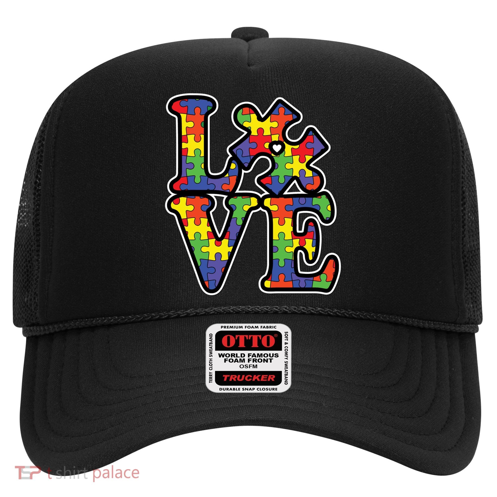 Love Autism Puzzle Piece Hat
