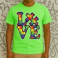 Love Autism Puzzle Piece T-Shirt thumb 3