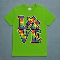 Love Autism Puzzle Piece T-Shirt thumb 5