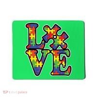 Love Autism Puzzle Piece Mousepad thumb 0