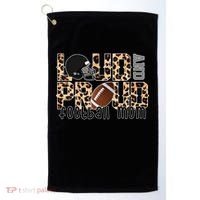 Loud And Proud Football Mom Golf Towel thumb 0