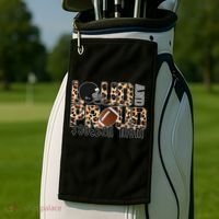 Loud And Proud Football Mom Golf Towel thumb 2