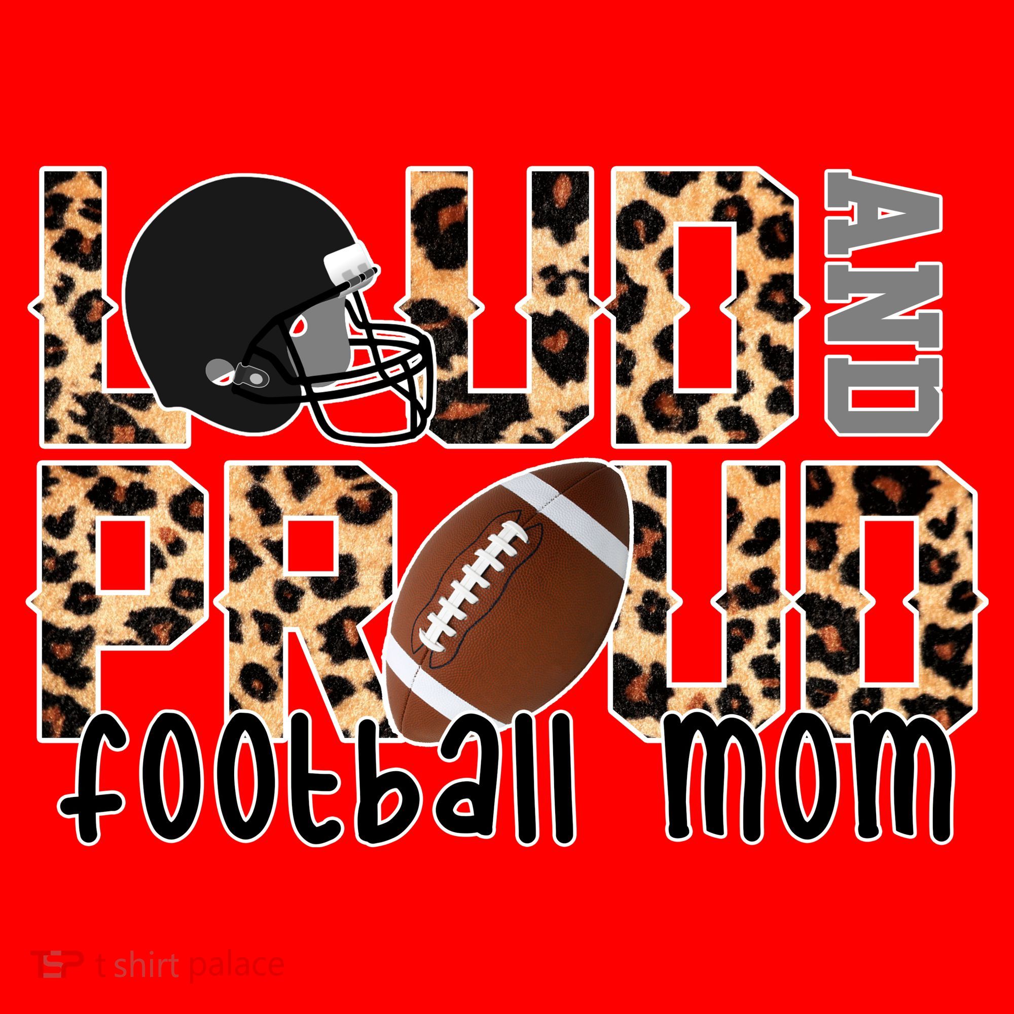 Loud And Proud Football Mom Santa Hat