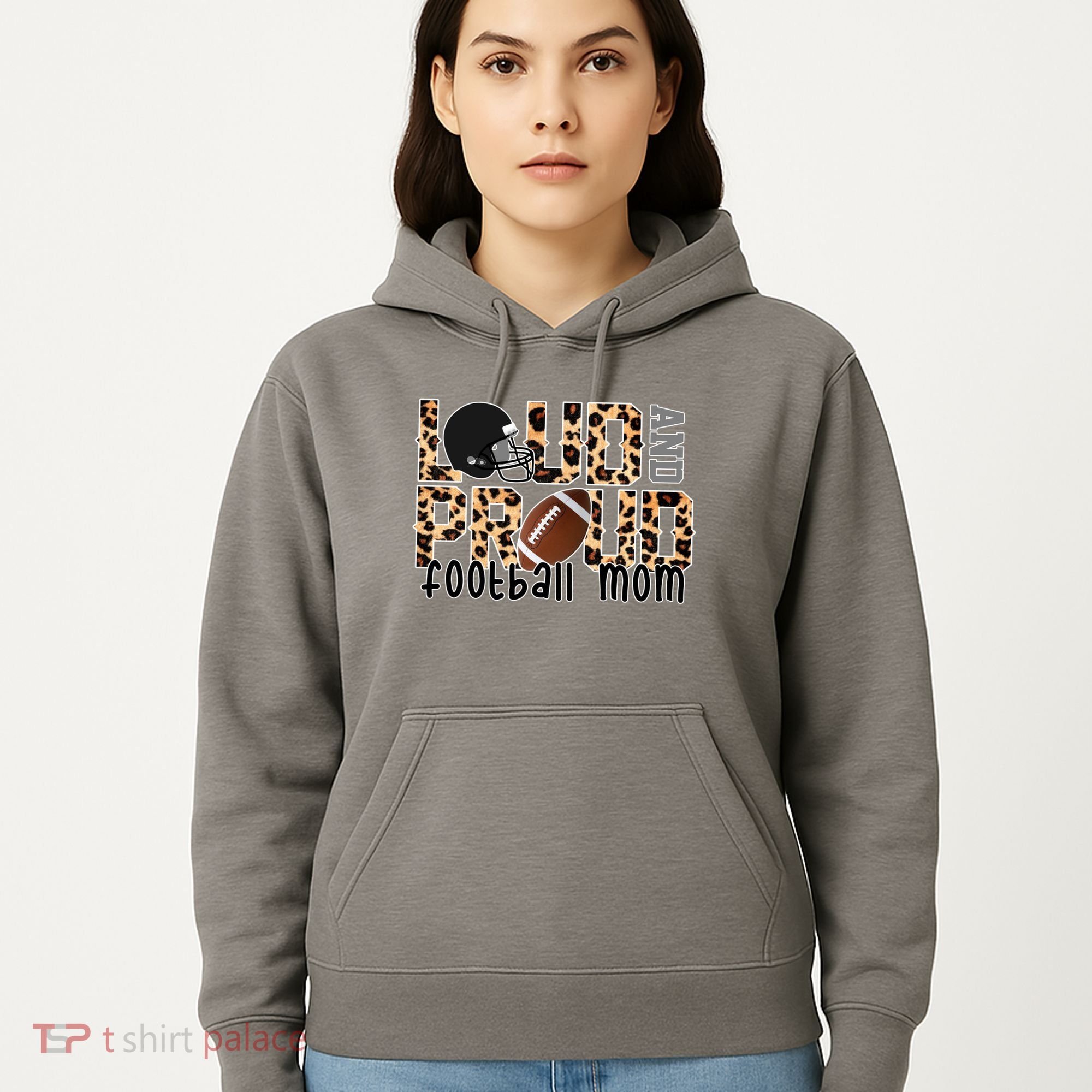 Loud And Proud Football Mom Hoodie