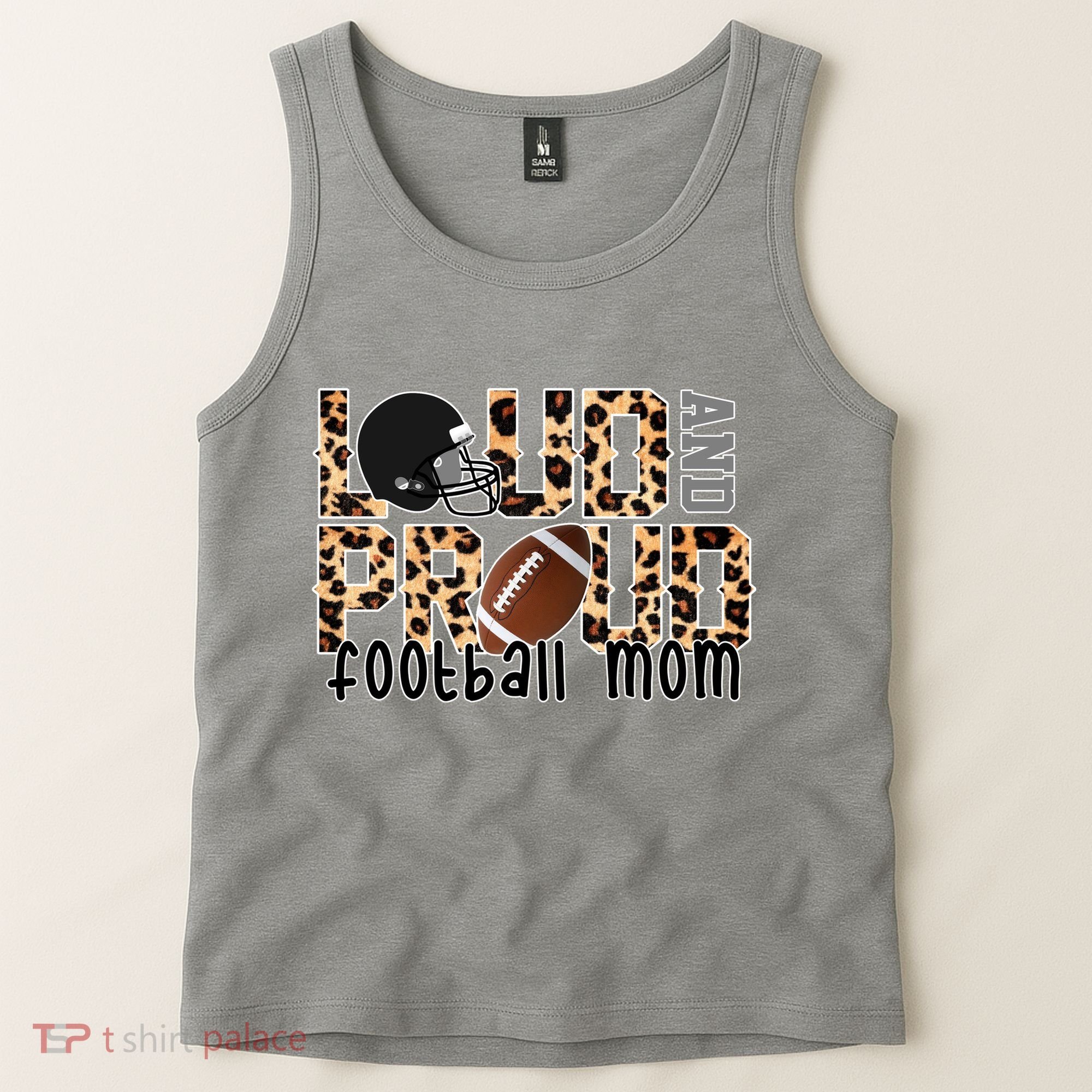 Loud And Proud Football Mom Tank Top