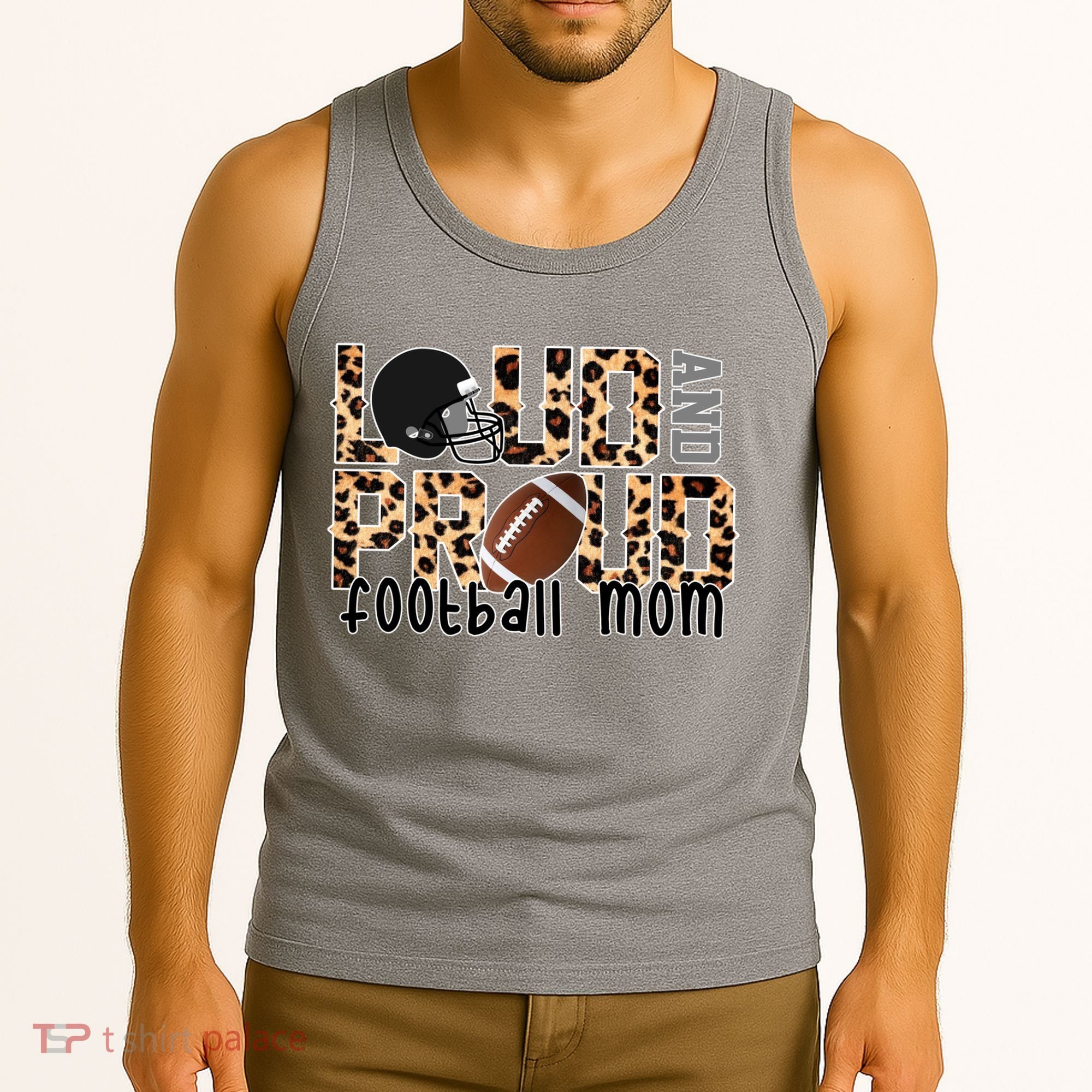 Loud And Proud Football Mom Tank Top
