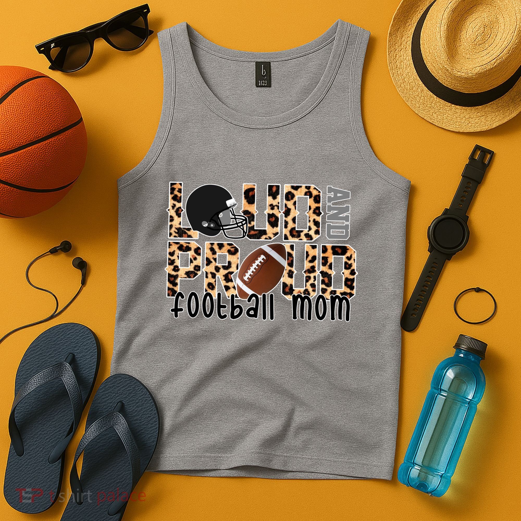 Loud And Proud Football Mom Tank Top
