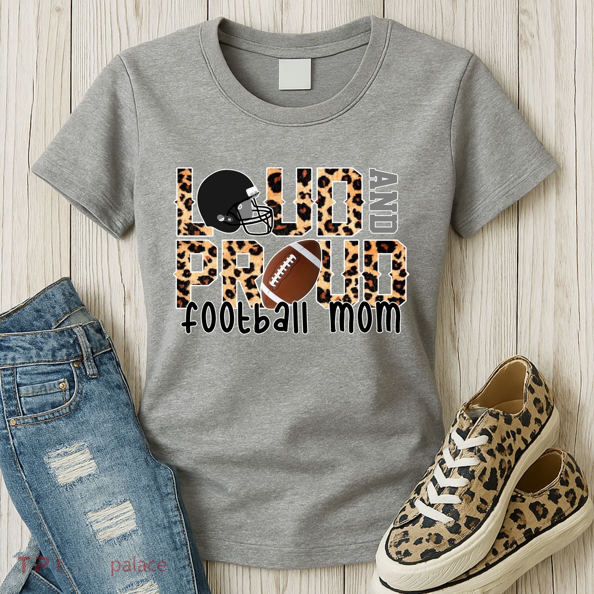 Loud And Proud Football Mom Women's T-Shirt