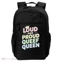 Loud And Proud Queef Queen Funny Backpack thumb 0