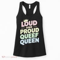 Loud And Proud Queef Queen Funny Women's Tank Top thumb 0