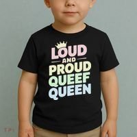 Loud And Proud Queef Queen Funny Toddler T-Shirt thumb 2