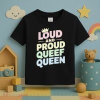 Loud And Proud Queef Queen Funny Toddler T-Shirt thumb 3