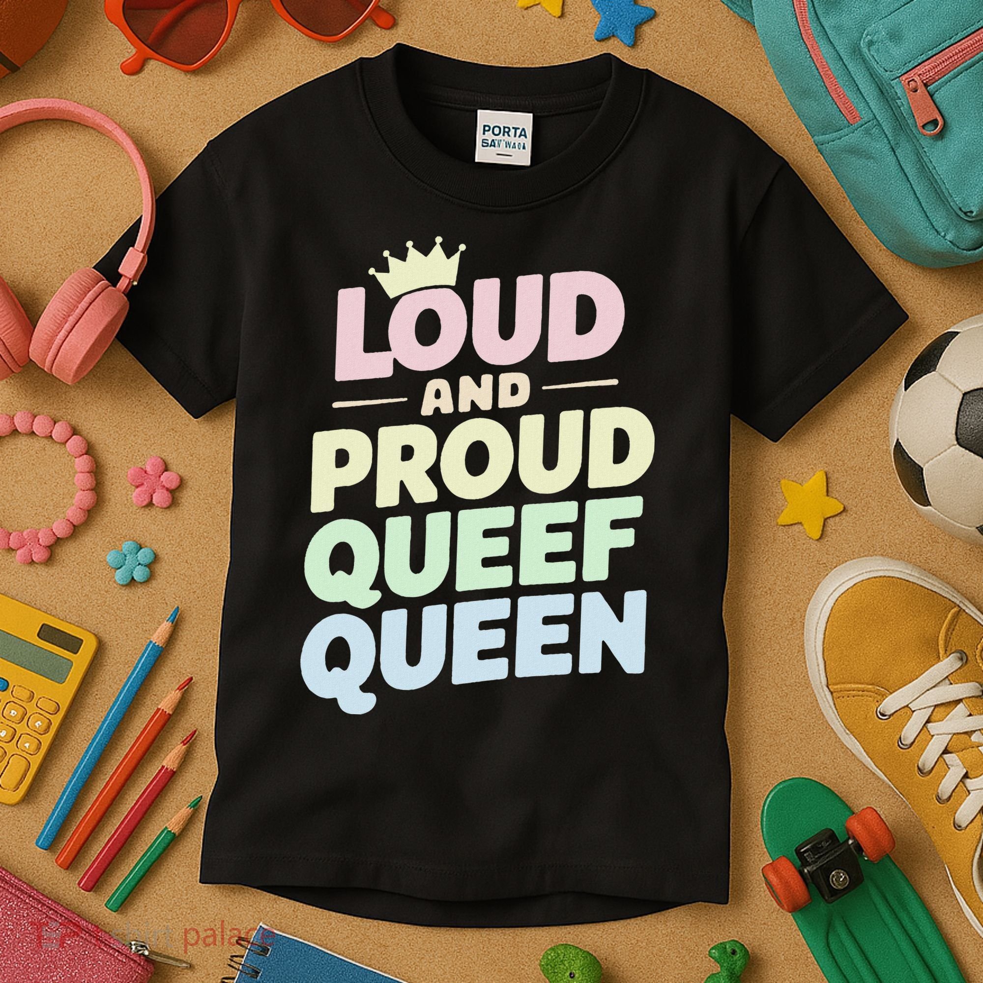 Loud And Proud Queef Queen Funny Kids T-Shirt