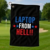 Laptop From Hell Golf Towel thumb 1