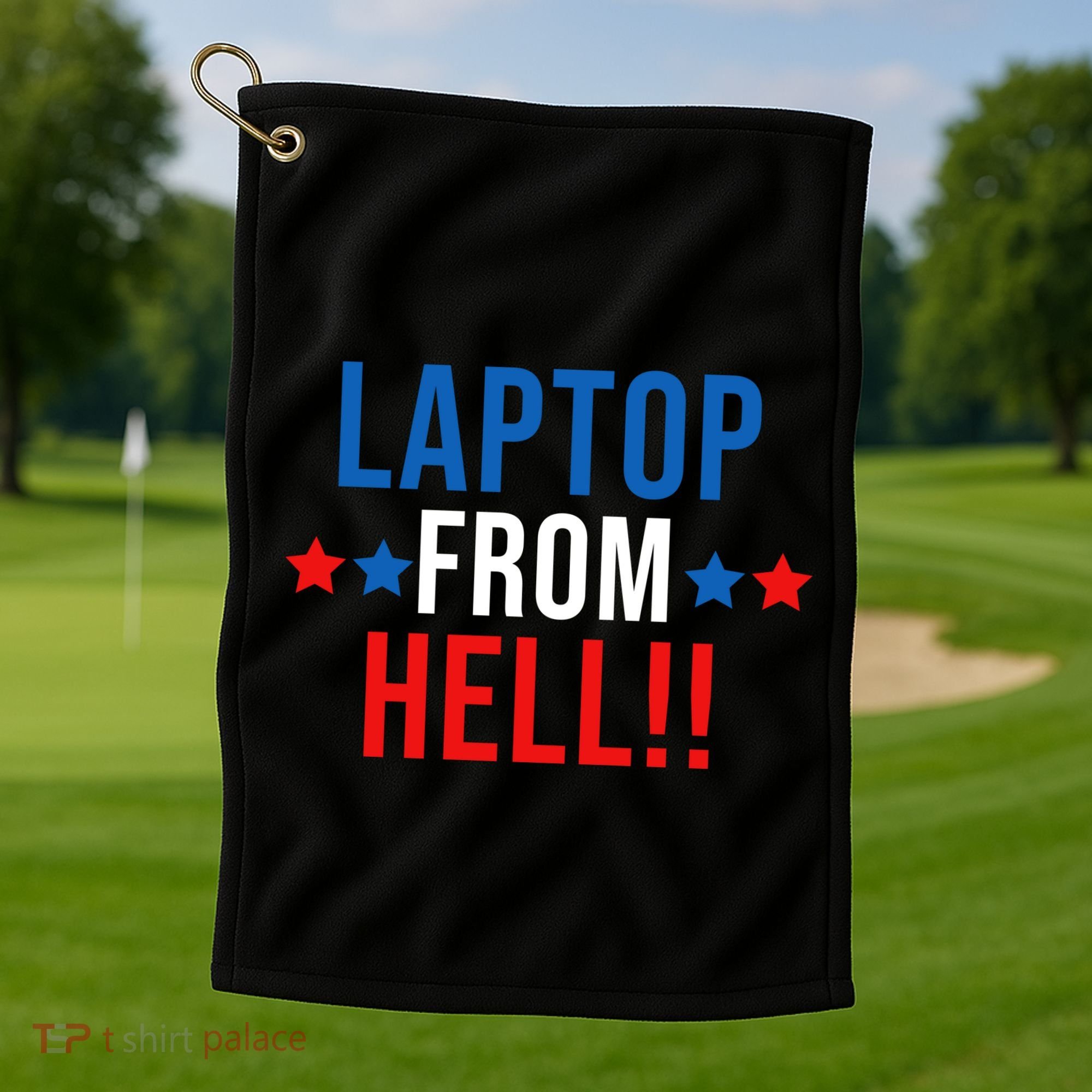 Laptop From Hell Golf Towel