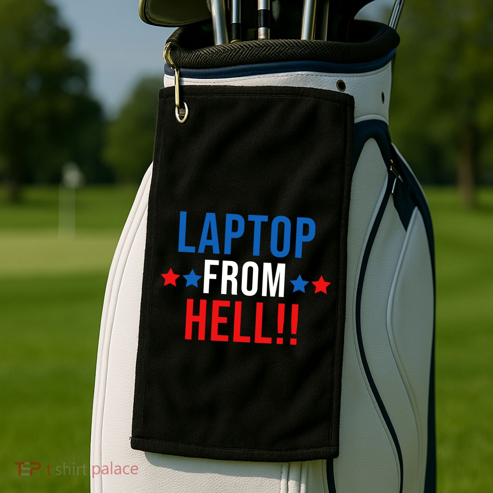 Laptop From Hell Golf Towel