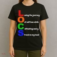 Locs Acronym Quote Inspirational Newly Loc'd T-Shirt thumb 4