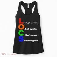 Locs Acronym Quote Inspirational Newly Loc'd Women's Tank Top thumb 0