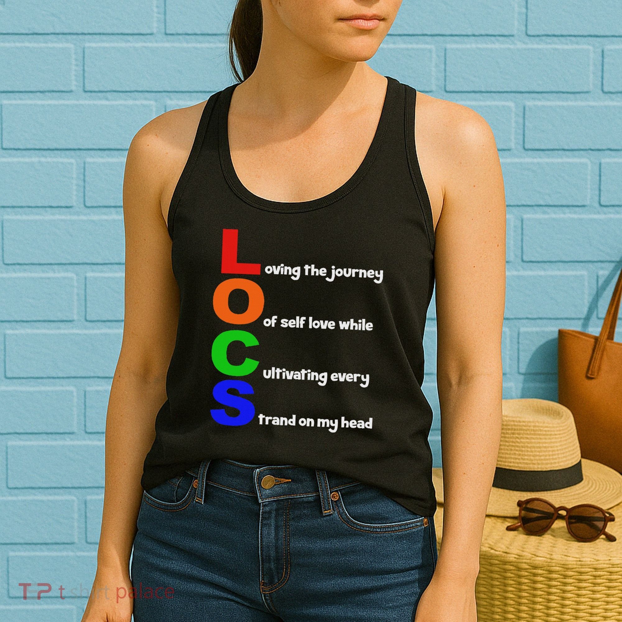 Locs Acronym Quote Inspirational Newly Loc'd Women's Tank Top