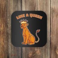 Like A Queen Queen Of The Jungle Lioness Coaster thumb 0