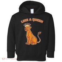 Like A Queen Queen Of The Jungle Lioness Toddler Hoodie thumb 0