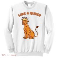 Like A Queen Queen Of The Jungle Lioness Sweatshirt thumb 0