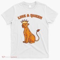 Like A Queen Queen Of The Jungle Lioness T-Shirt thumb 0