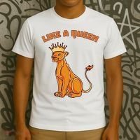 Like A Queen Queen Of The Jungle Lioness T-Shirt thumb 3