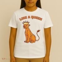 Like A Queen Queen Of The Jungle Lioness T-Shirt thumb 4