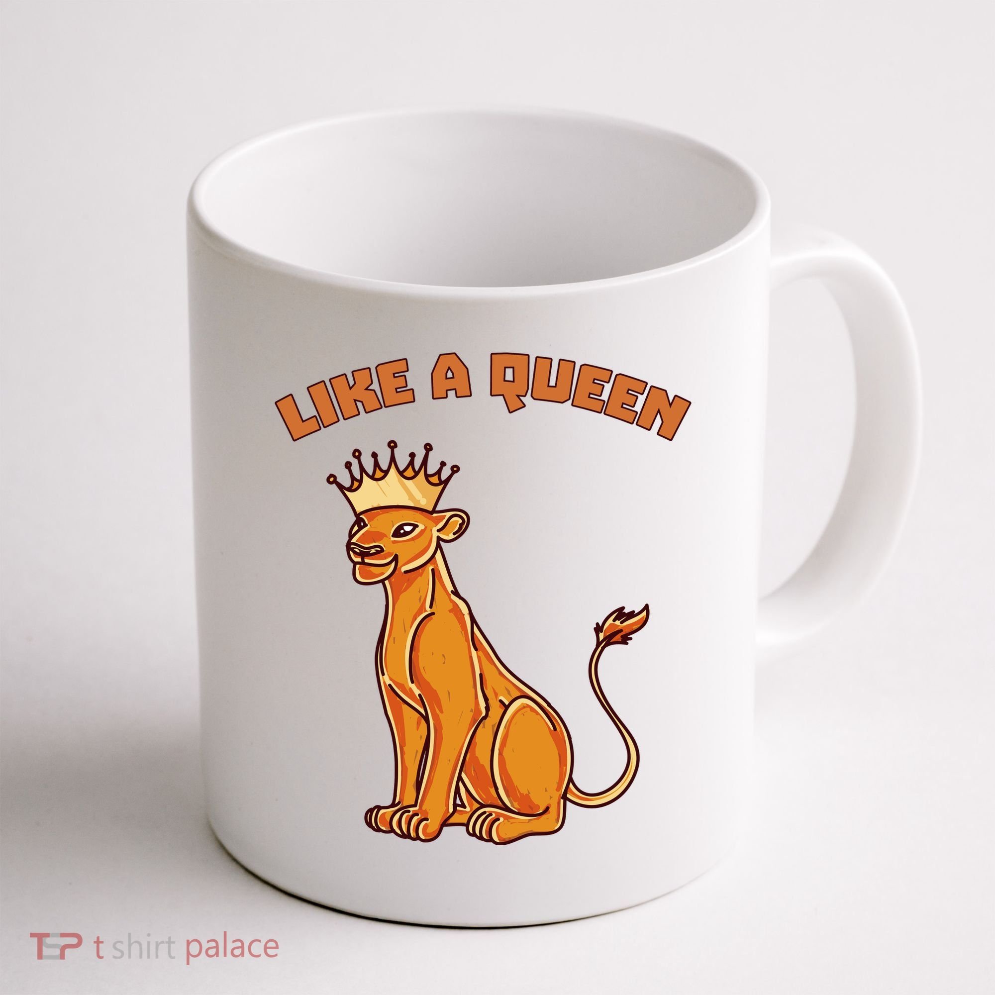 Like A Queen Queen Of The Jungle Lioness Coffee Mug