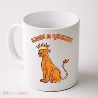 Like A Queen Queen Of The Jungle Lioness Coffee Mug thumb 0
