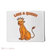 Like A Queen Queen Of The Jungle Lioness Mousepad thumb 0