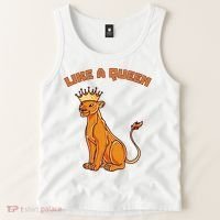 Like A Queen Queen Of The Jungle Lioness Tank Top thumb 2
