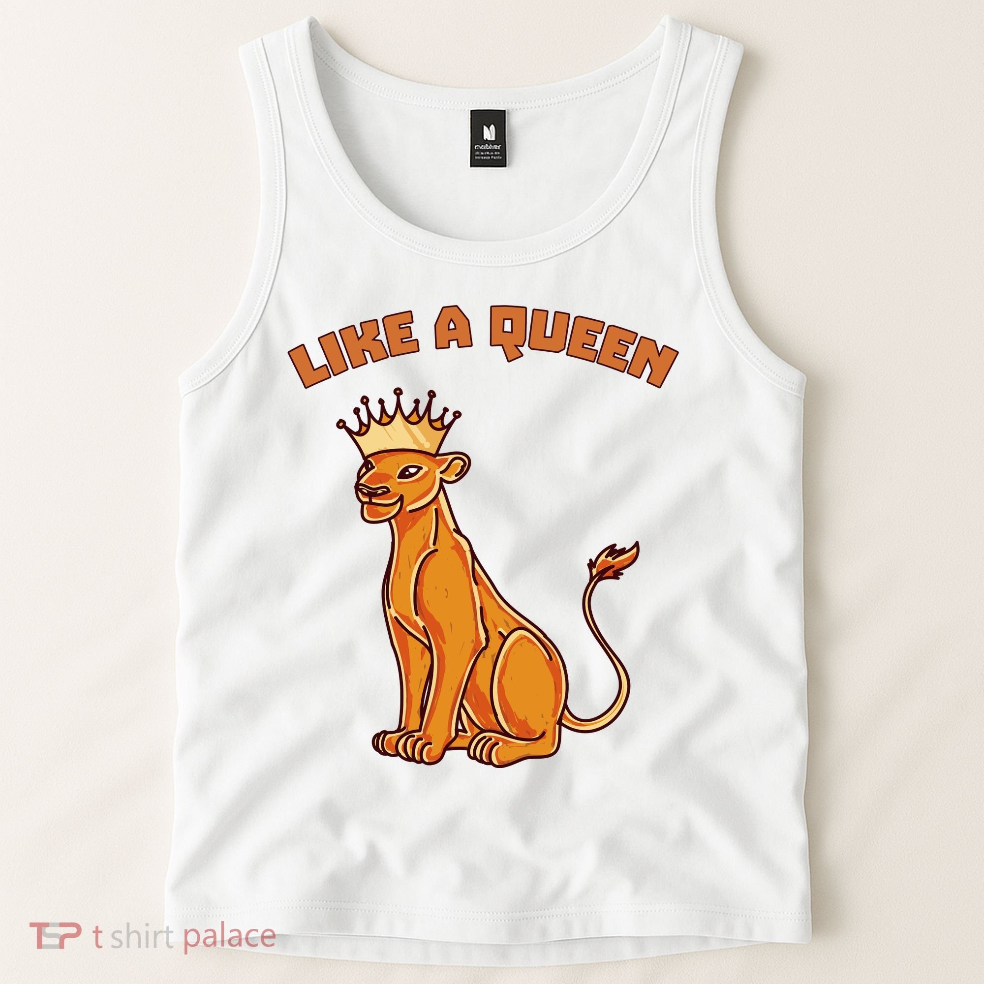 Like A Queen Queen Of The Jungle Lioness Tank Top