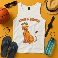 Like A Queen Queen Of The Jungle Lioness Tank Top thumb 4