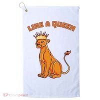 Like A Queen Queen Of The Jungle Lioness Golf Towel thumb 0