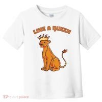 Like A Queen Queen Of The Jungle Lioness Toddler T-Shirt thumb 0