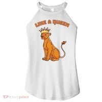 Like A Queen Queen Of The Jungle Lioness Women's Perfect Tri Rocker Tank thumb 0