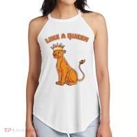 Like A Queen Queen Of The Jungle Lioness Women's Perfect Tri Rocker Tank thumb 2