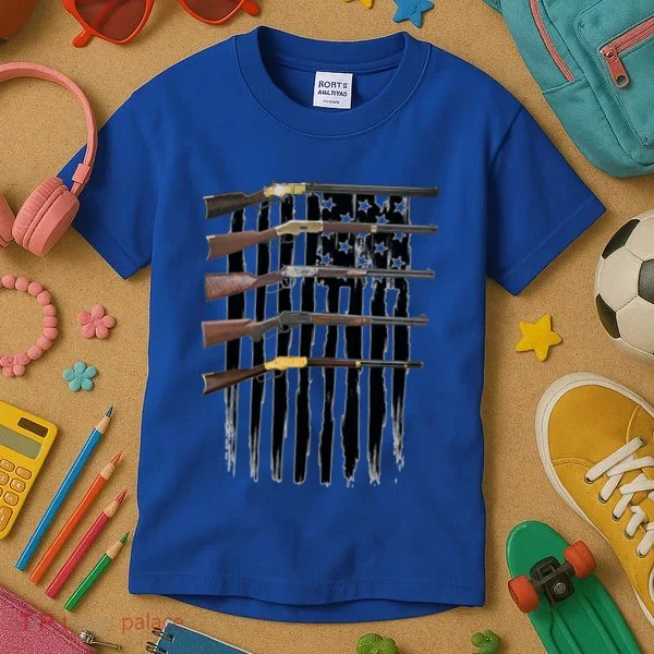 Lever Action Rifles Gift Kids T-Shirt