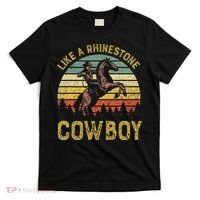 Like A Rhinestone Cowboy Vintage Western Rodeo Country Music T-Shirt thumb 0