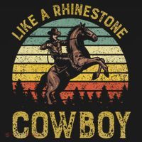 Like A Rhinestone Cowboy Vintage Western Rodeo Country Music T-Shirt thumb 7