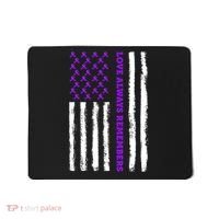 Love Always Remembers Alzheimer's American Flag Mousepad thumb 0
