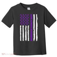 Love Always Remembers Alzheimer's American Flag Toddler T-Shirt thumb 0