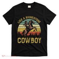 Like A Rhinestone Cowboy Vintage Western Rodeo Country Music T-Shirt thumb 0