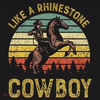 Like A Rhinestone Cowboy Vintage Western Rodeo Country Music T-Shirt thumb 7