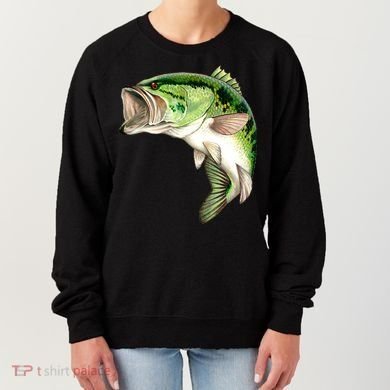 Largemouth Bass Swimming Women's Sweatshirt