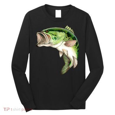 Largemouth Bass Swimming Long Sleeve Shirt